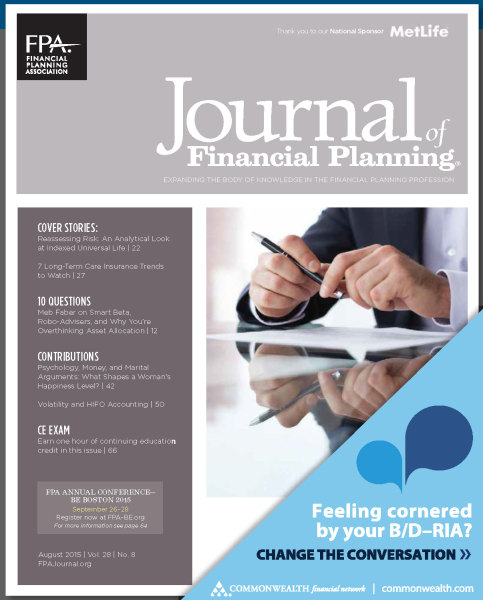 FPA Journal Financial Planning Tiboris FPA journal